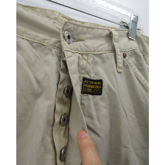 VINTAGE G Star Raw Pants 33X32 Elwood 3D Double Knee Baggy Skater Y2K* - Picture 2 of 15